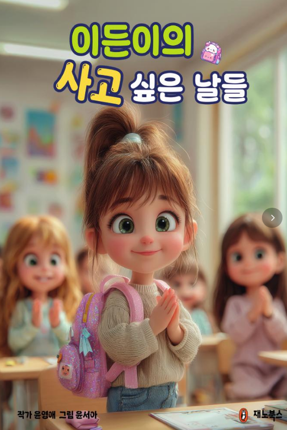 ▲ 신간 『이든이의 사고 싶은 날들』의 표지 이미지. 갖고 싶은 물건을 위해 스스로 계획을 세우는 주인공 이든이의 모습이 아이들의 경제적 호기심을 자극한다. 사진=재노북스.